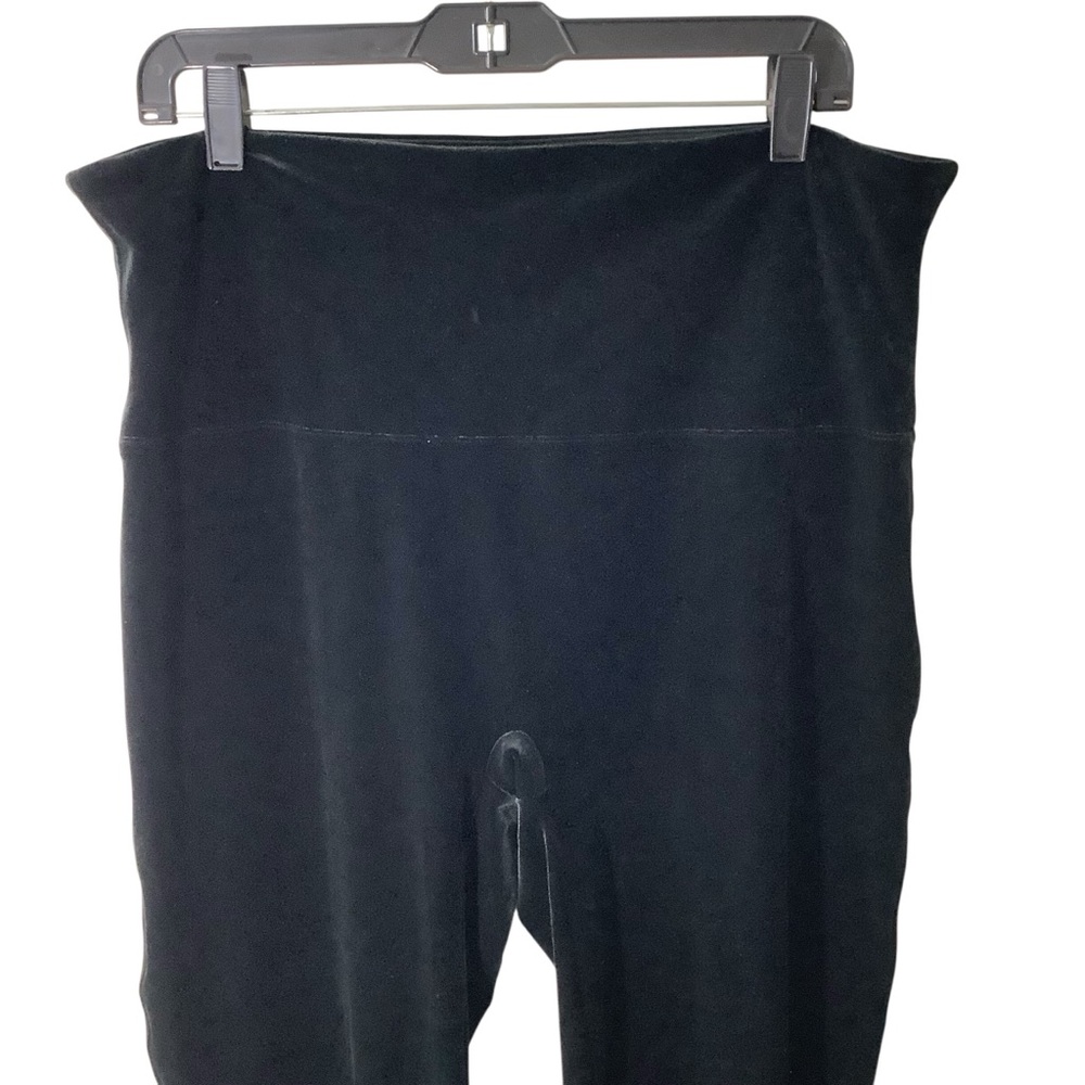 SPANX Black Women's Velvet Leggings - Picture 2 of 6